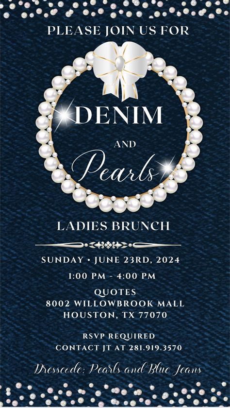 Denim and Pearls Brunch, Quotes Willowbrook (Houston), North Houston ...