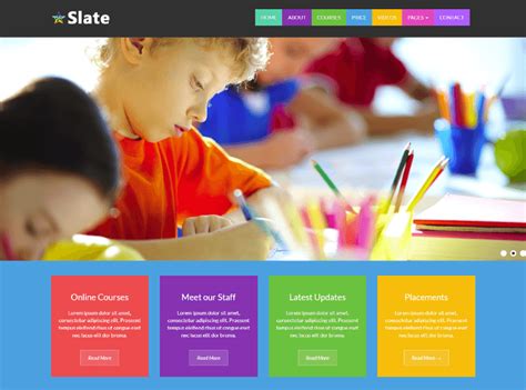 Free Education Website Templates