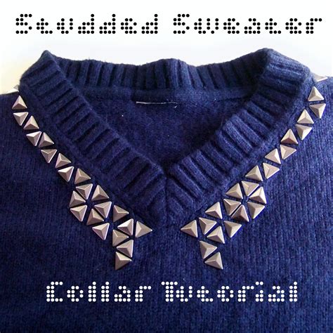 The Cwafty Blog: Tutorial Tuesday: Studded Sweater Collar