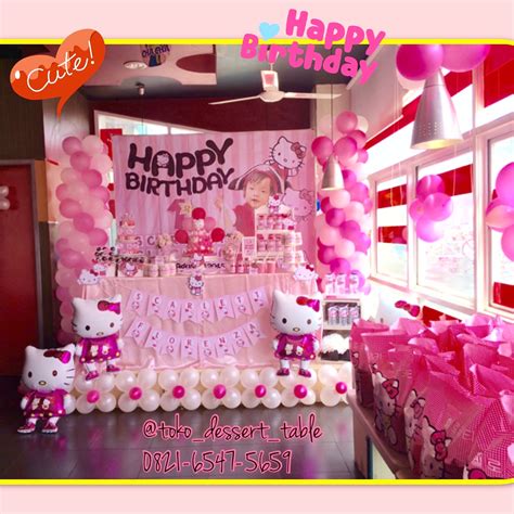 Toko Dessert Table : Backdrop , Banner Ulang tahun