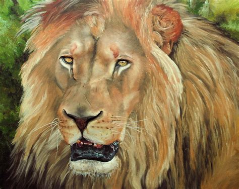 Lion Portrait Painting by Nolan Clark - Fine Art America