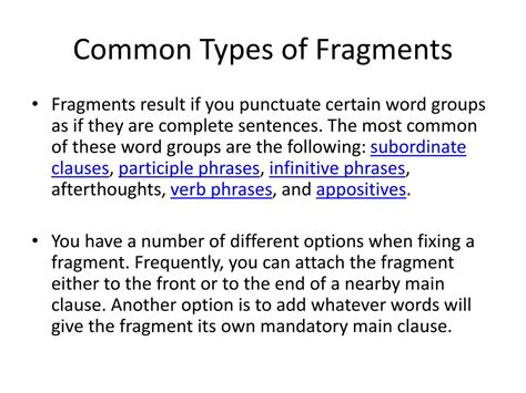 PPT - Sentence Fragments PowerPoint Presentation, free download - ID ...