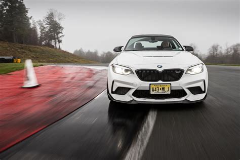 The 2021 BMW M2 CS painted in Alpine White and white gold wheels