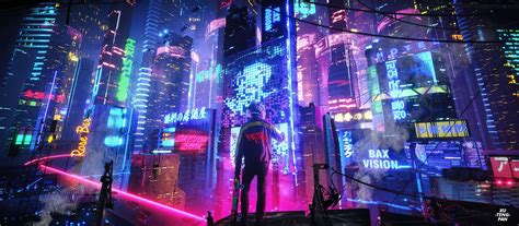 Neon City Cyberpunk Wallpapers - Top Free Neon City Cyberpunk Backgrounds - WallpaperAccess