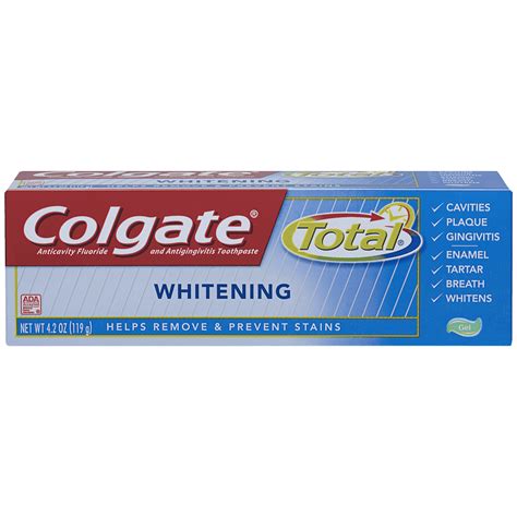 Colgate Total Whitening Gel Toothpaste - 4.2 oz - Walmart.com - Walmart.com