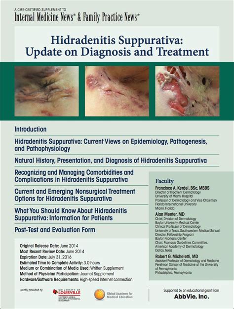 Hidradenitis Suppurativa: Update on Diagnosis and Treatment June 2014 ...