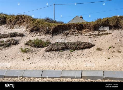 effects of coastal erosion Hemsby Norfolk UK Stock Photo - Alamy