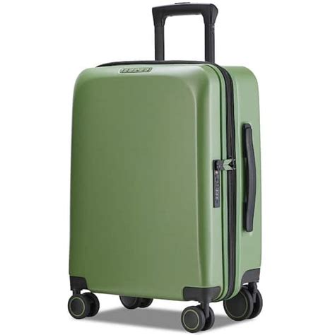 VERAGE 20 in. Green Carry On Luggage Spinner Wheels Expandable Hard ...