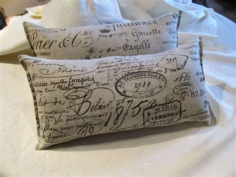 French scripte 8x16 pair of pillows. $39.00, via Etsy. | Pillows ...