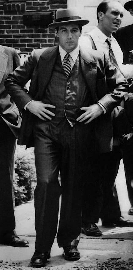 Michael Corleone's Gray Striped Suit in The Godfather » BAMF Style