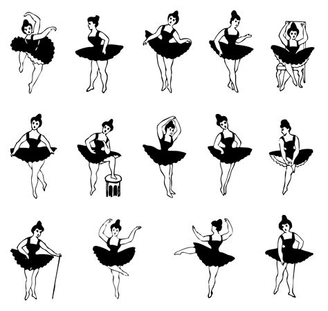 Beautiful Ballet Steps Cliparts to Add Grace to Your Creative Projects