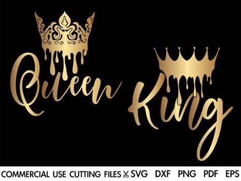 Queen King SVG Queen Drippin' Svg King Dripping Svg - Etsy