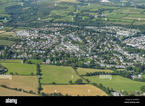 Aerial photograph of St Austell Cornwall Stock Photo - Alamy