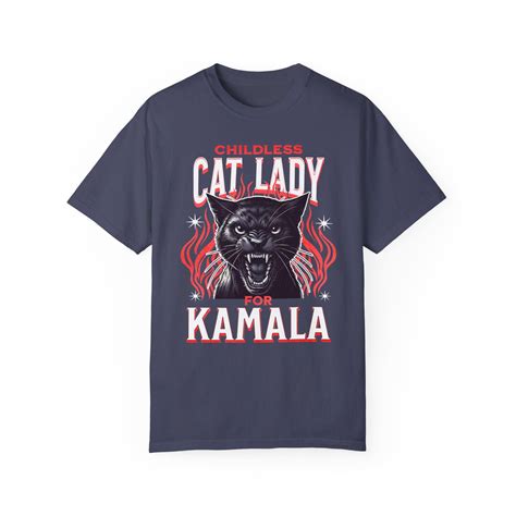 Childless Cat Lady Shirt, Harris 2024 Vote Democrat Kamala 2024 Shirt, Madame President Election ...