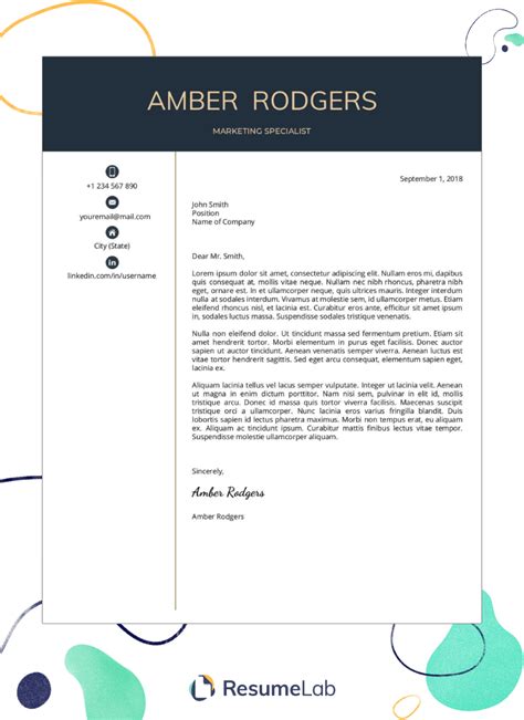 Google Docs Template Cover Letter