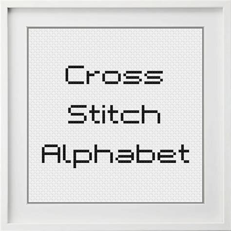 Modern Cross Stitch Alphabet Pattern Easy Cross Stitch - Etsy