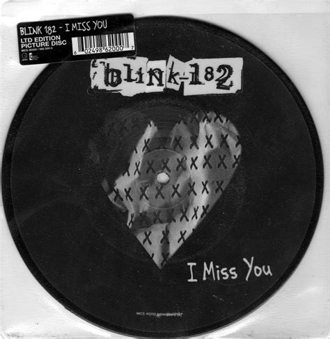 Blink-182 - I Miss You (Vinyl, 7", Single, Picture Disc, Limited ...