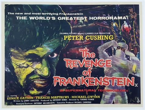 THE REVENGE OF FRANKENSTEIN (1958) Hammer Horror Original Vintage UK ...