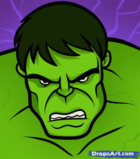 How To Draw The Hulk Easy, Step by Step, Drawing Guide, by Dawn ...