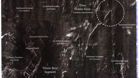 Map Shows How Close Titan Submersible Debris Was to Titanic Wreck - The New York Times