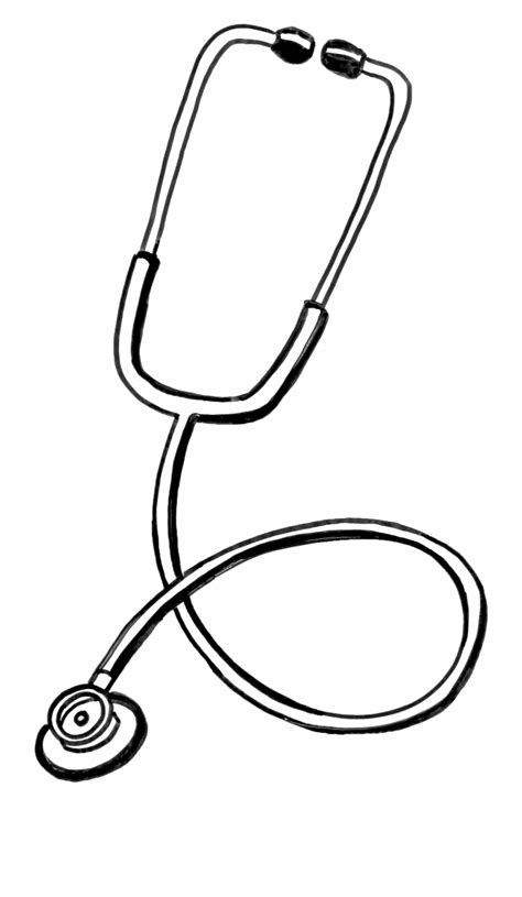 Free Stethoscope Black And White, Download Free Stethoscope Black And White png images, Free ...