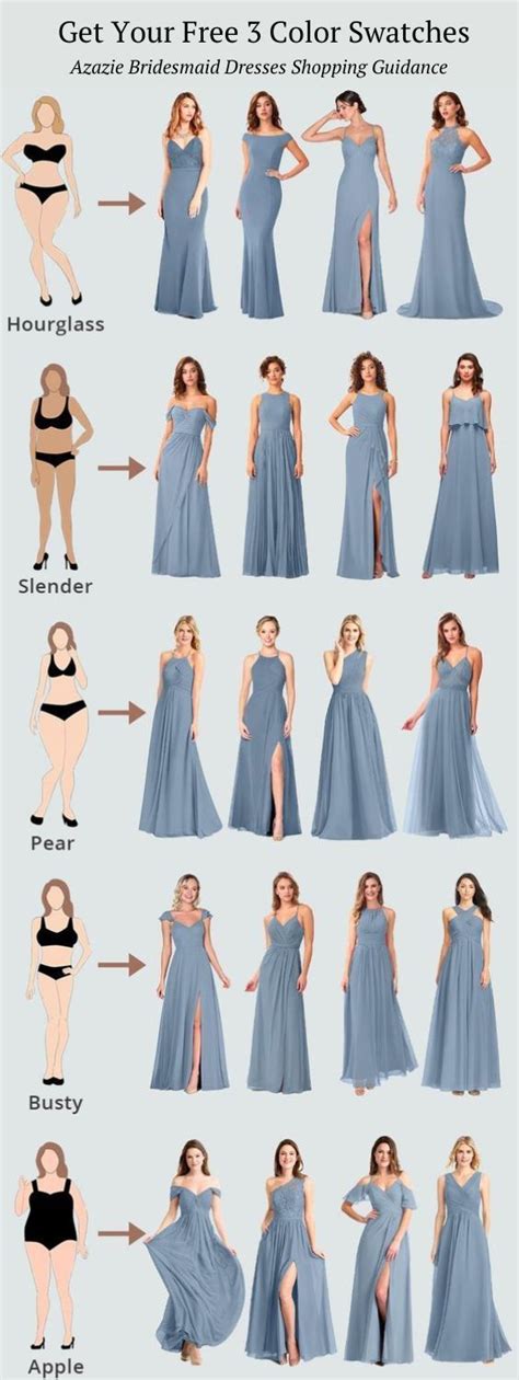 Free Color Swatches-Wedding Color Inspirations | Evening Dresses in 2023 | Dusty blue bridesmaid ...