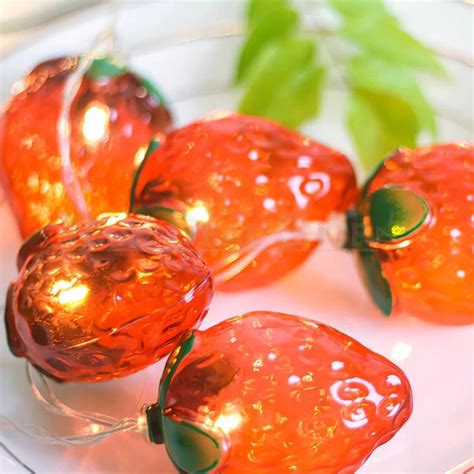 Decorative Strawberry String Light | String lights, Strawberry decorations, Strawberry