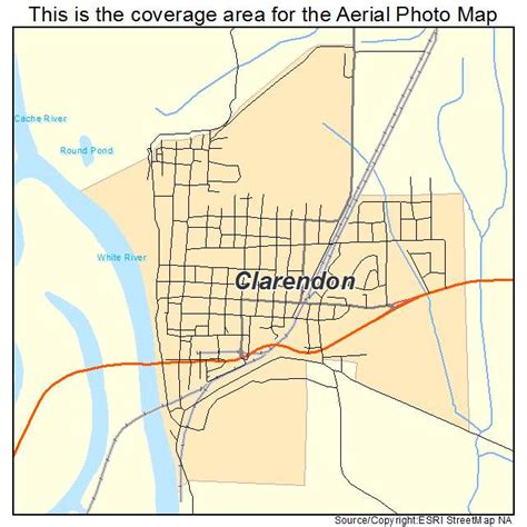 Aerial Photography Map of Clarendon, AR Arkansas