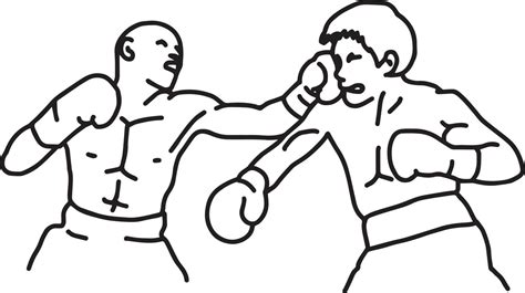 fighting boxer - vector illustration sketch hand drawn 3127219 Vector Art at Vecteezy