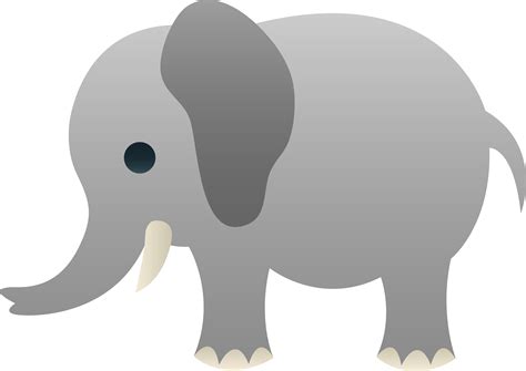 Little Gray Elephant Clip Art - Free Clip Art - Cliparts.co