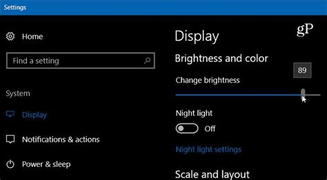 Add a Slider to Change Your Display Brightness in Windows 10 System ...