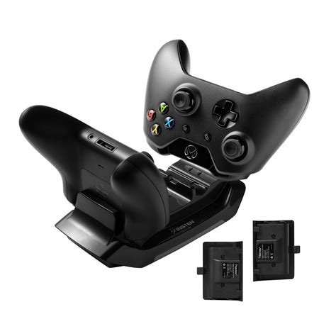 Insten Dual Slot Xbox One Controller Charger Charging Station Dock with 2-Pack Rechargeable ...