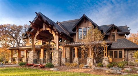 Western Rustic Timber Home Influenced by Old World Homes | Rustic home ...