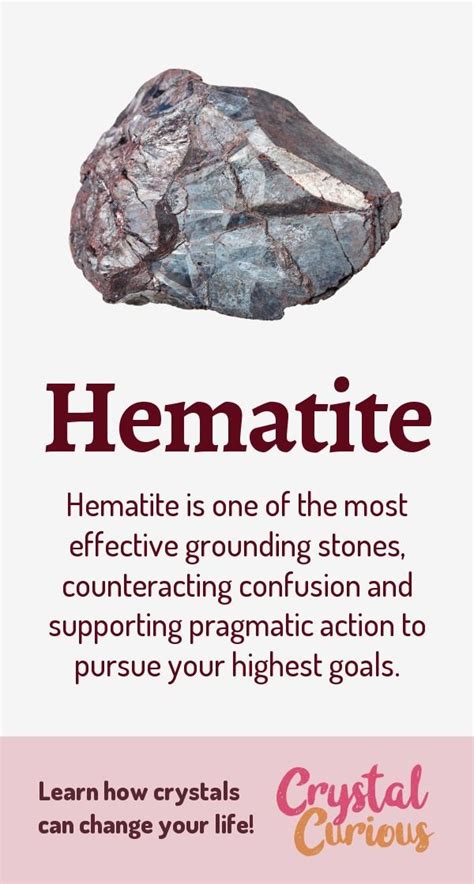 Hematite Healing Properties & Benefits | Hematite healing, Crystals ...