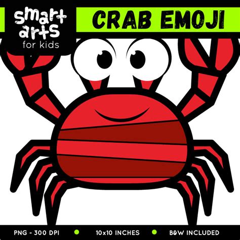 Crab Emoji Clip Art - Educational Clip Arts and Bible Stories