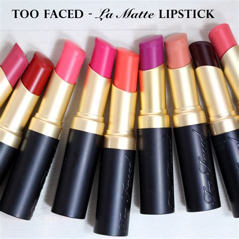 Too Faced La Matte Lipstick Collection | My Beauty Bunny