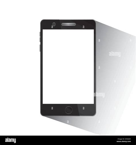 mobile phone device white screen technology Stock Vector Image & Art ...