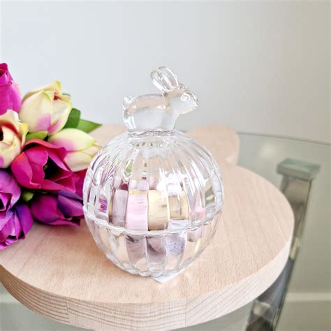 Glass Mini Bunny Storage – Sweet Decor