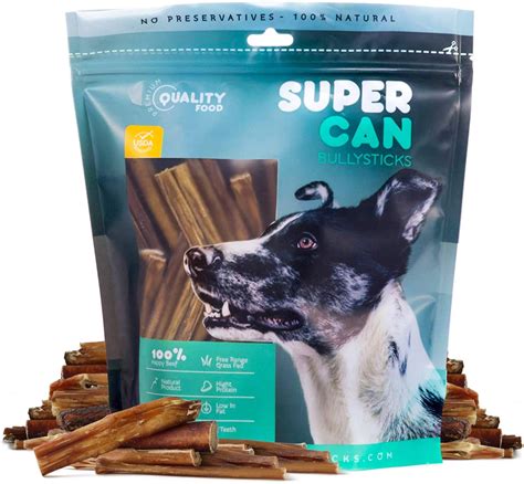 3 to 5 inch Odour Free Bully Sticks for Small Dogs - SuperCan Bully Sticks