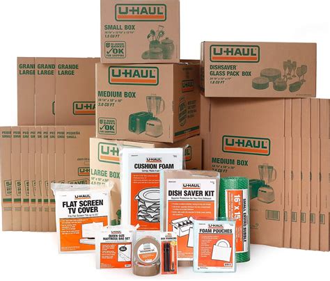 Amazon.com : U-Haul Apartment Moving Kit - 21 Boxes, 1 Dish Packing Kit ...