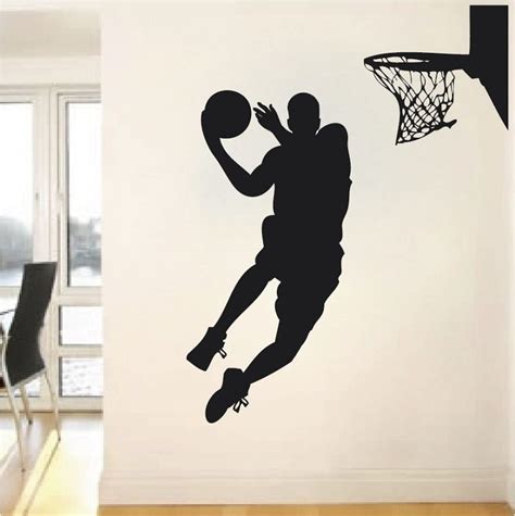 Basketball Player Wall Decal | Trendy Wall Designs | Sports wall decals ...