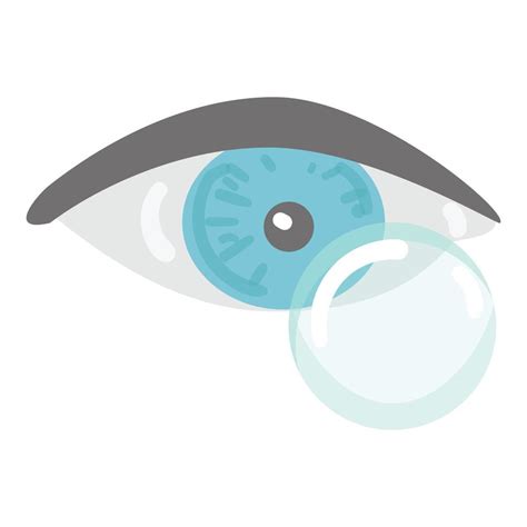 Eye contact lens icon cartoon vector. Case solution 14209141 Vector Art at Vecteezy