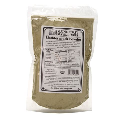 Bladderwrack Powder - Wild Atlantic - Organic – Maine Coast Sea Vegetables