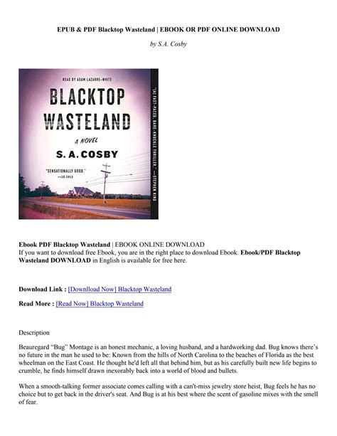 Download Book Blacktop Wasteland - S.A. Cosby by seiyasrev - Issuu