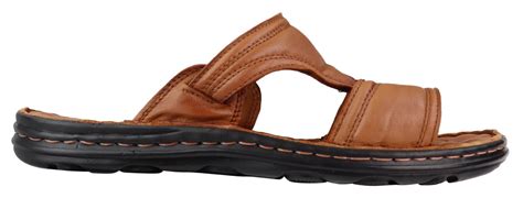 Mens Nappa Leather Slip On Sandals | Happy Gentleman