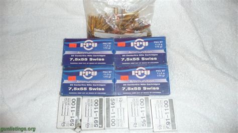 Gunlistings.org - Ammo Swiss 7.5x55 And 308 Winchester Ammo