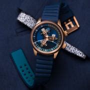 Xeric Vendetta II Automatic Wandering Hour Rose Gold Indigo | Watches.com