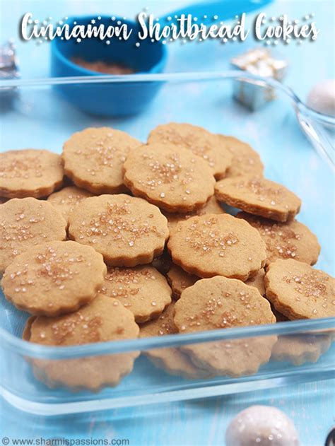 Cinnamon Shortbread Cookies Recipe - Sharmis Passions