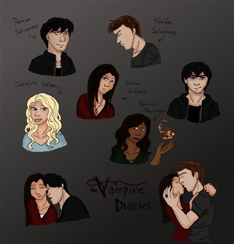 Vampire Diaries Sketches by ALS123 on DeviantArt