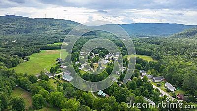 Rumney Town Landscape Aerial View, NH, USA Stock Video - Video of landmarks, house: 268571507